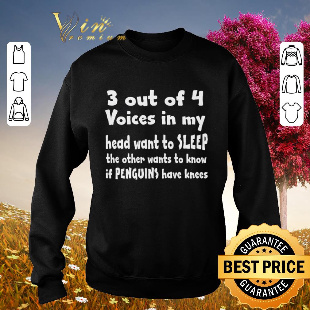 Top 3 out of 4 voice in my head want to sleep shirt 6 Top 3 out of 4 voice in my head want to sleep shirt