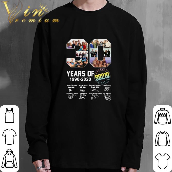 Top 30 years of Beverly Hills 90210 1990-2020 signatures shirt