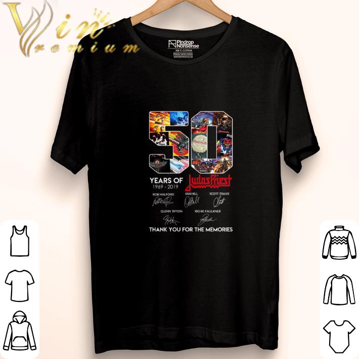 Top 50 Years of Judas Priest signature thank you for the memories shirt 6 Top 50 Years of Judas Priest signature thank you for the memories shirt