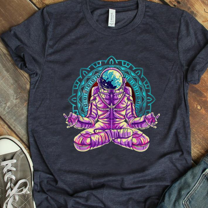Top Astronaut Yoga Lotus Pose Meditation shirt