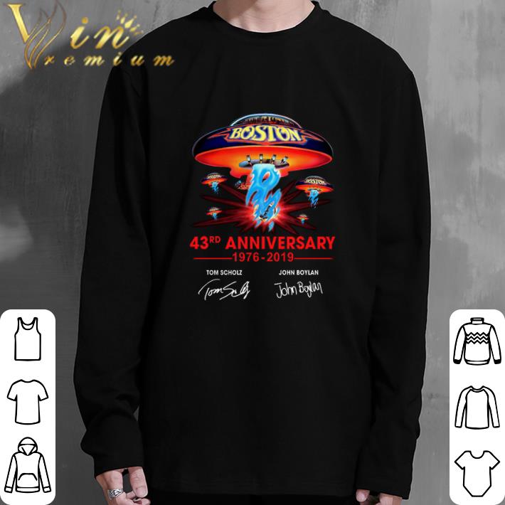 Top Boston 43rd anniversary 1976-2019 Tom Scholz John Boylan shirt 6 Top Boston 43rd anniversary 1976-2019 Tom Scholz John Boylan shirt