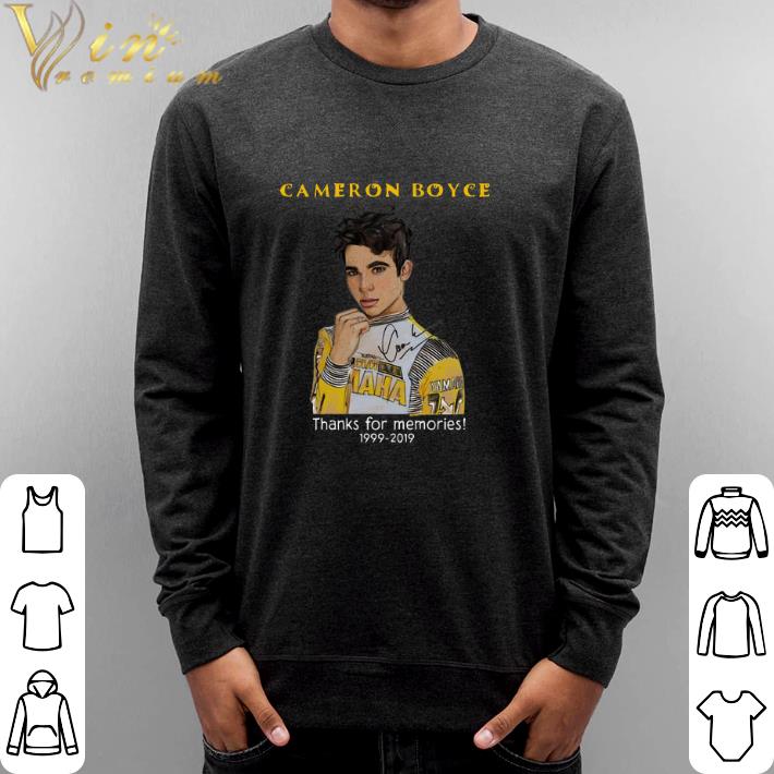 Top Cameron Boyce thank for memories 1999-2019 shirt 6 Top Cameron Boyce thank for memories 1999-2019 shirt