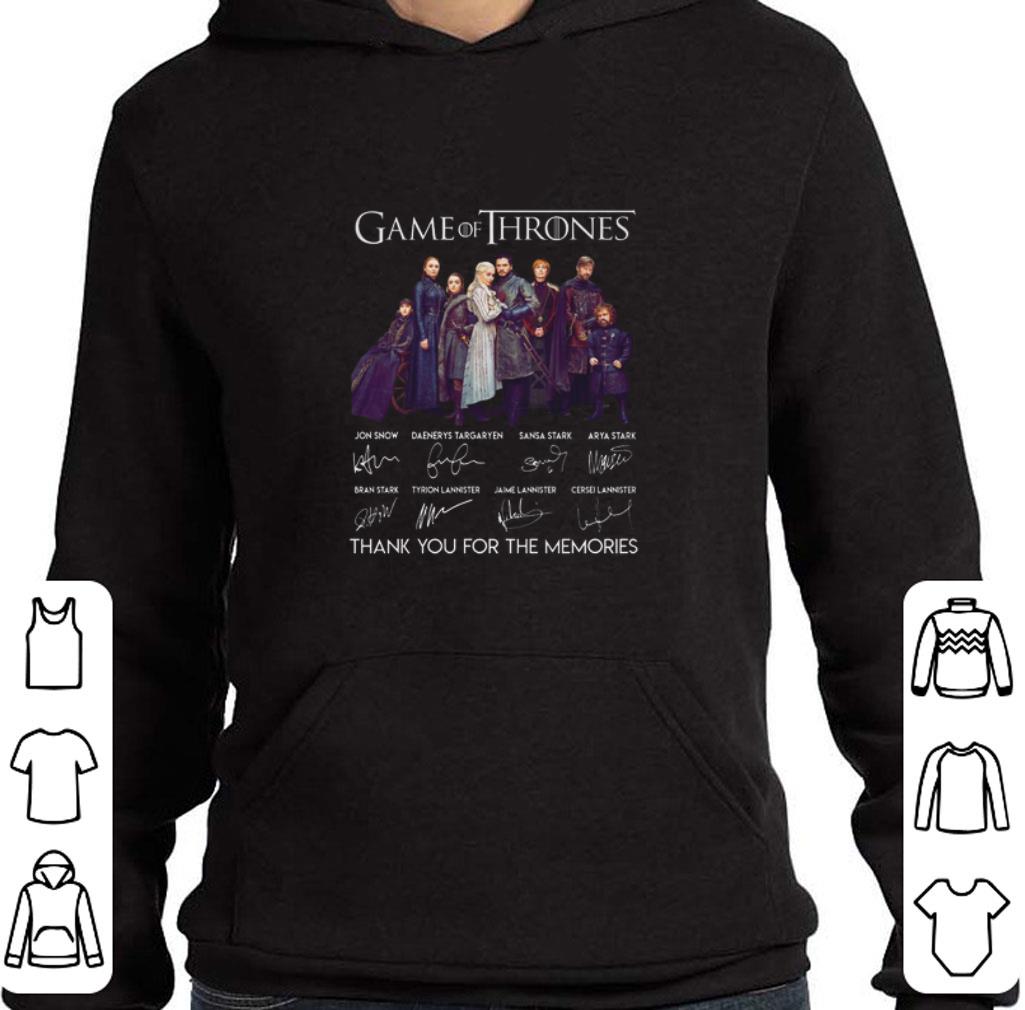 Top Game Of Thrones signatures thank you for the memories shirt 6 Top Game Of Thrones signatures thank you for the memories shirt
