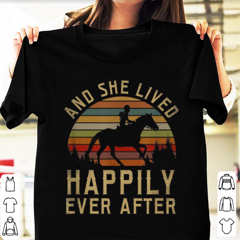 Top Horse And She Lived Happily Ever After Vintage shirt