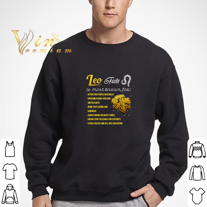 Top Leo facts is most known for attracting people naturally speaking shirt 6 Top Leo facts is most known for attracting people naturally speaking shirt