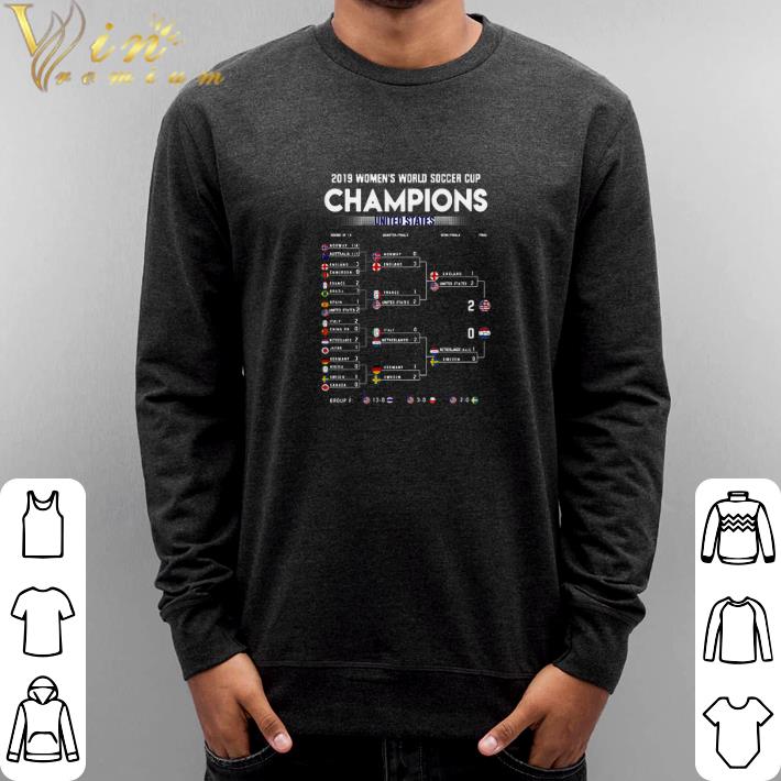 Top List 2019 Women's World Soccer Cup Champions United States shirt