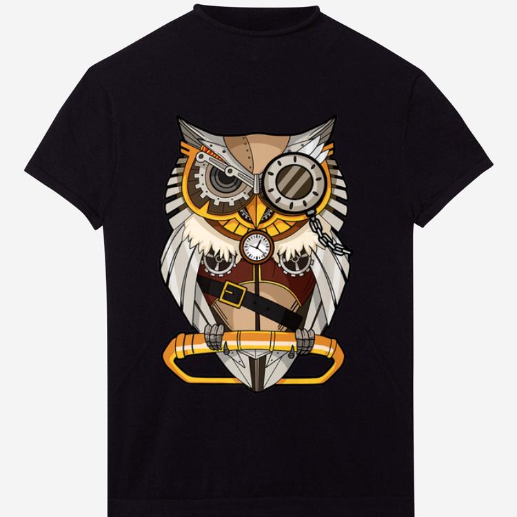 Top Owl Gear Cogs Clockwork Steampunk Mechanical shirt