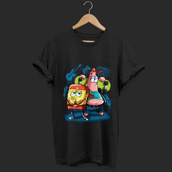 Top Punk Rock Spongebob With Patrick Star Pullover Street Style shirt