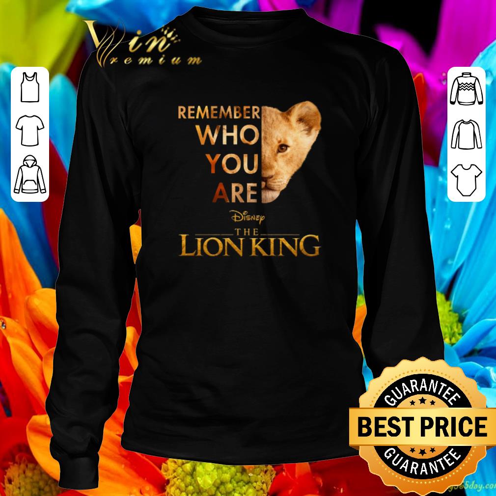 Top Simba Remember who you are Disney The Lion King shirt