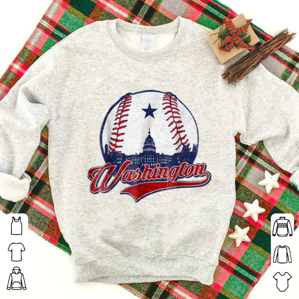 Top Washington Dc National Mall baseball Silhouette shirt