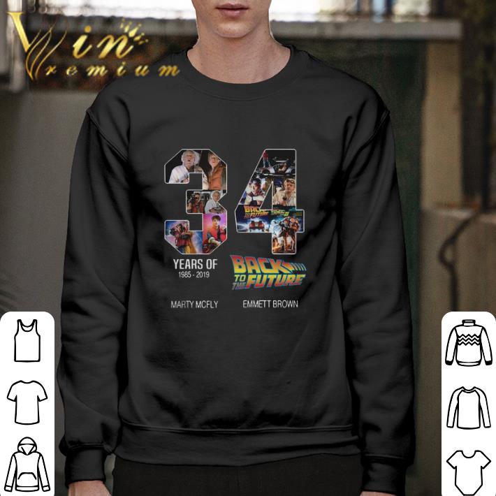 Awesome 34 years of Back to the future 1985-2019 shirt 6 Awesome 34 years of Back to the future 1985-2019 shirt