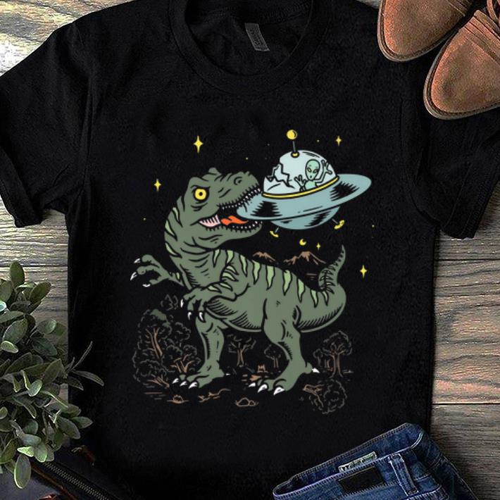Awesome Dinosaur Alien Explorers Series Unwelcome Visitor shirt