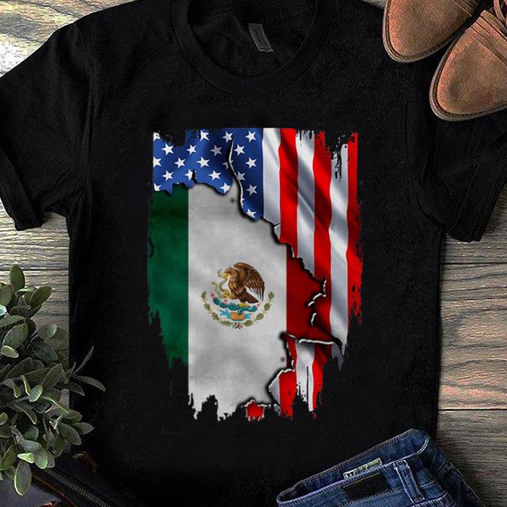 Awesome Flag American And Mexico shirt