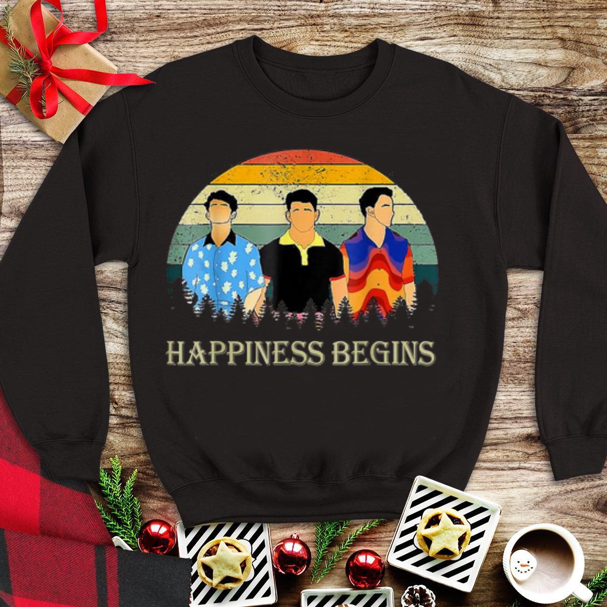 Awesome Jonas Brothers Happiness Begins Vintage shirt