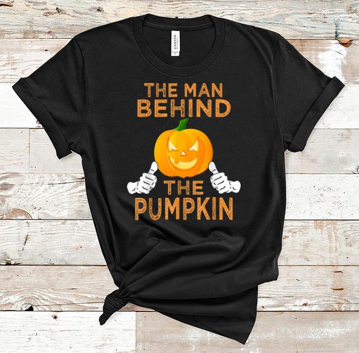 Awesome Mens Halloween Pregnancy Dad To Be Baby Reveal Funny Pumpkin Men shirt