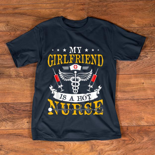 Awesome My Girlfriend Is A Hot Nurse Halloween Party Costume Gift shirt
