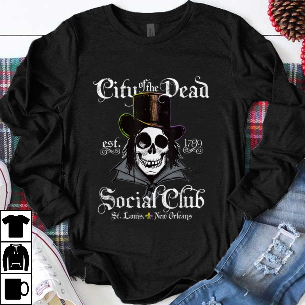 Awesome New Orleans City Of The Dead Doctor Goth Skull Halloween shirt