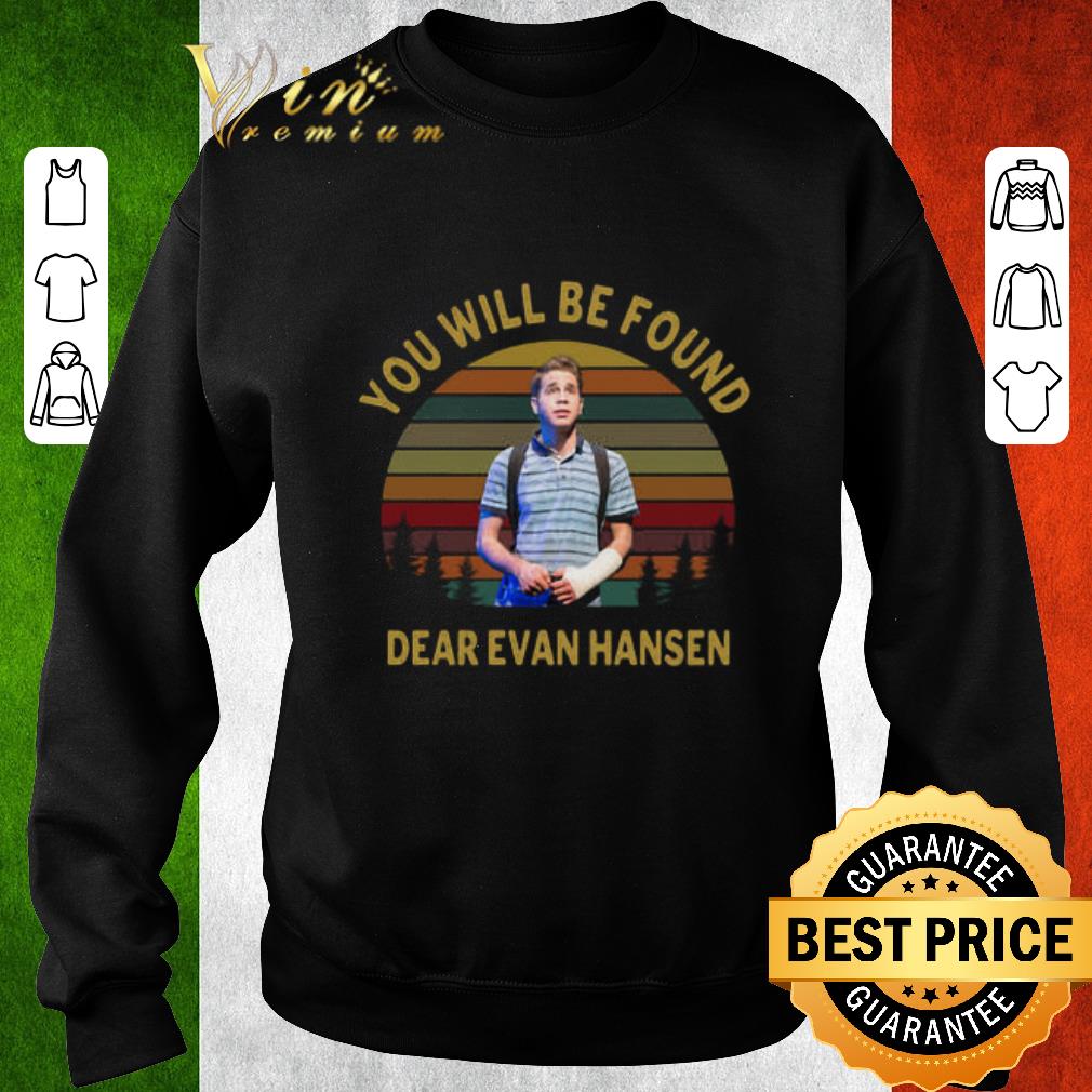 Funny Ben Platt you will be found Dear Evan Hansen sunset shirt