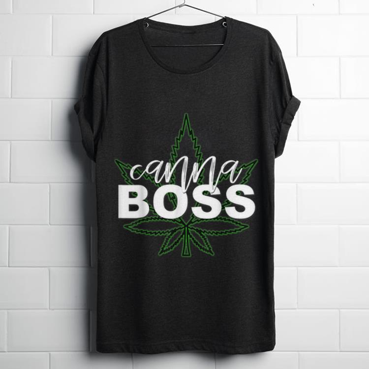  Funny Canna Boss with Hemp Leaf CBD shirt