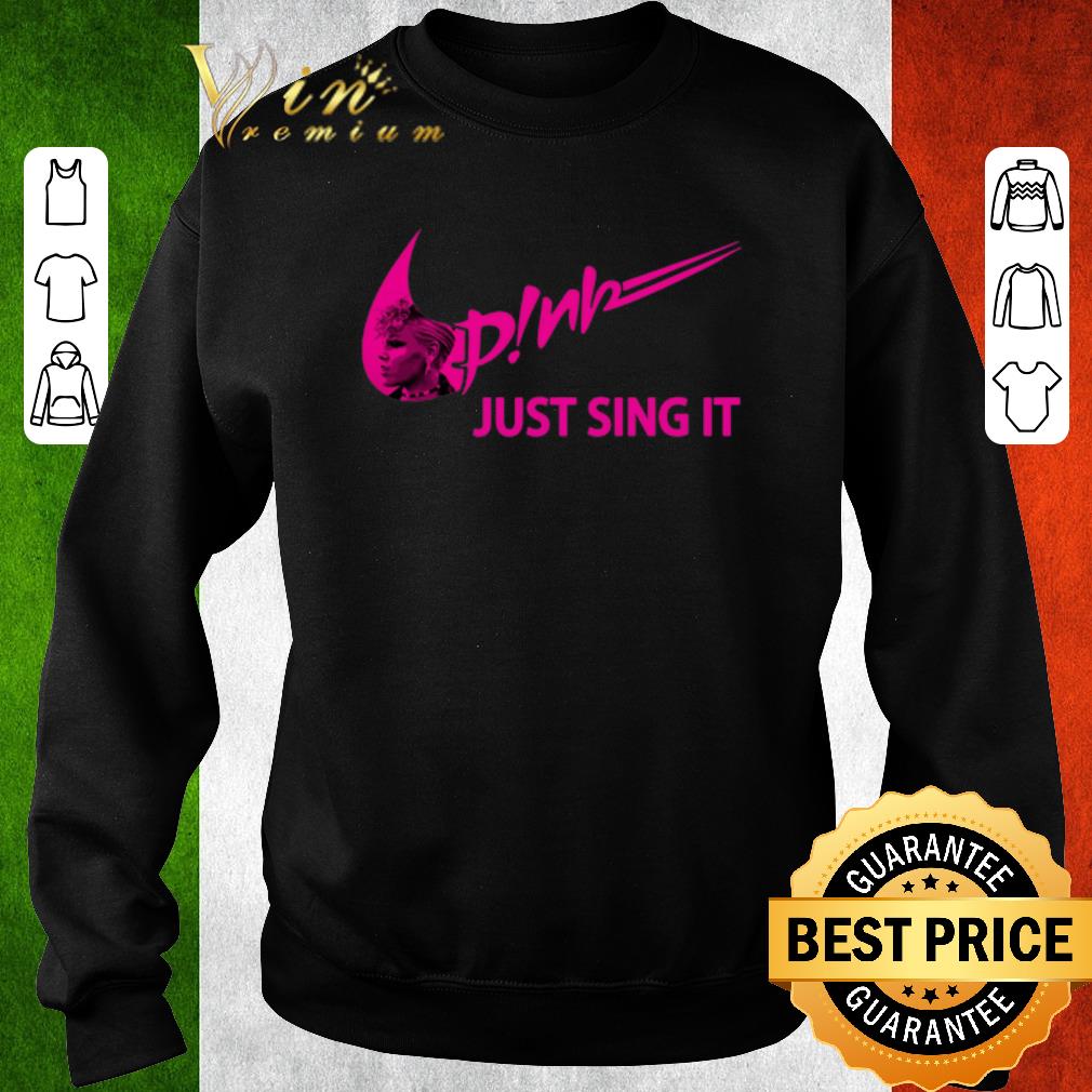 Funny Nike Pink just sing it shirt 6 Funny Nike Pink just sing it shirt