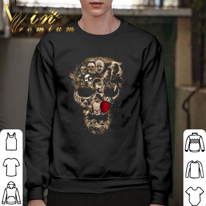 Funny Skull Horror movie characters shirt 6 Funny Skull Horror movie characters shirt