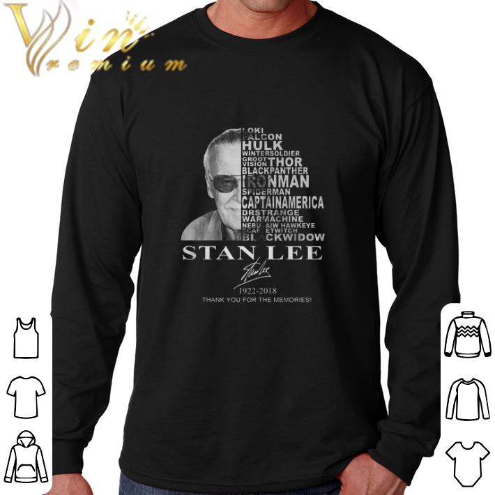 Funny Stan Lee 1922-2018 thank you for the memories Loki Hulk Thor shirt 6 Funny Stan Lee 1922-2018 thank you for the memories Loki Hulk Thor shirt