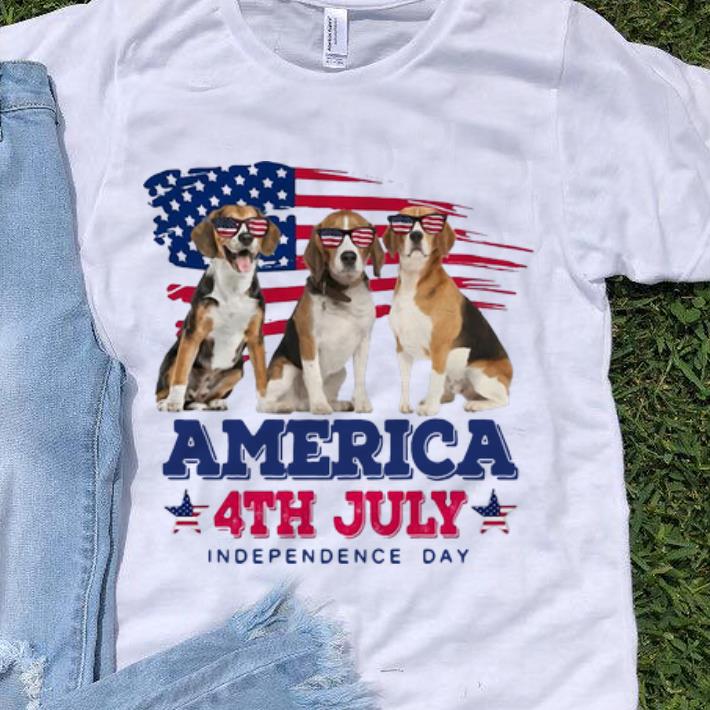 Hot 4th July Independence Day Beagles America Flag shirt