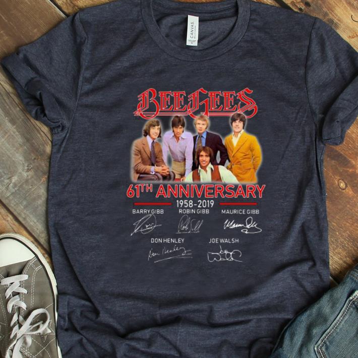Hot Bee Gees 61th Anniversary 1958-2019 Signatures shirt