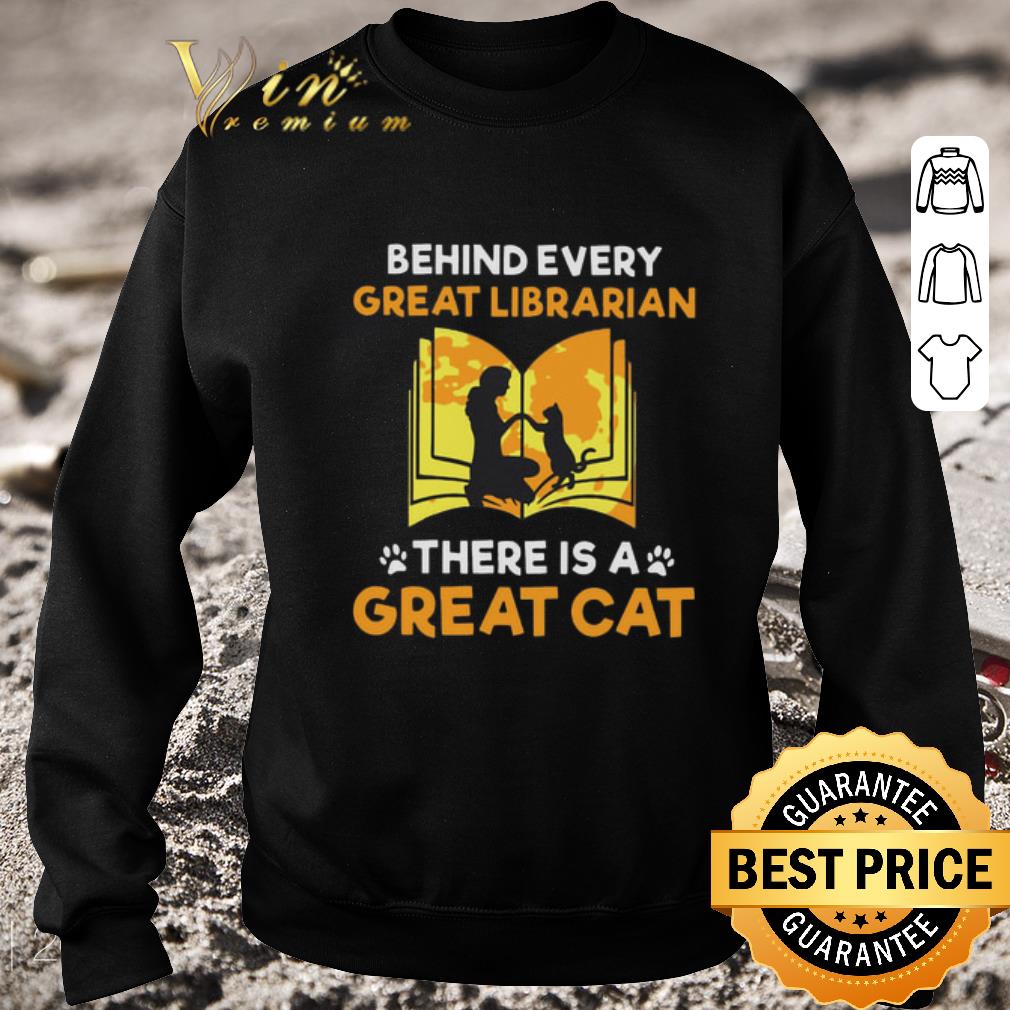 Hot Behind every great librarian there is a great cat paws shirt 6 Hot Behind every great librarian there is a great cat paws shirt