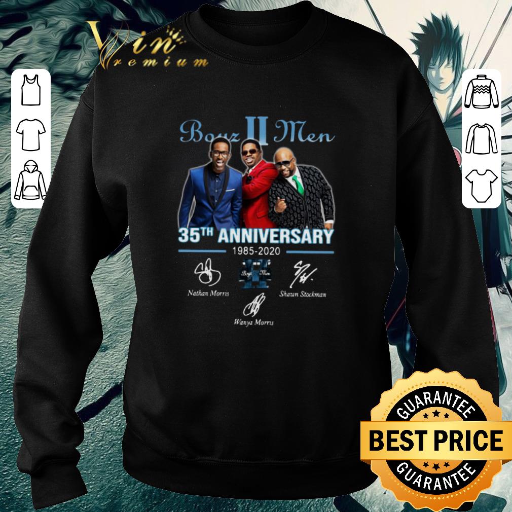 Hot Boyz II Men 35th anniversary 1985-2020 signatures shirt