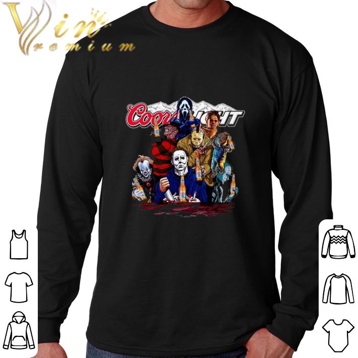 Hot Coors Light Horror movie characters shirt
