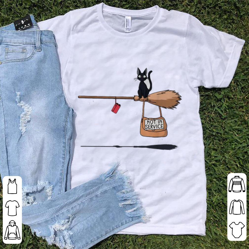 Hot Kiki’s Delivery Service - Not In Service Black Cat On Broom shirt