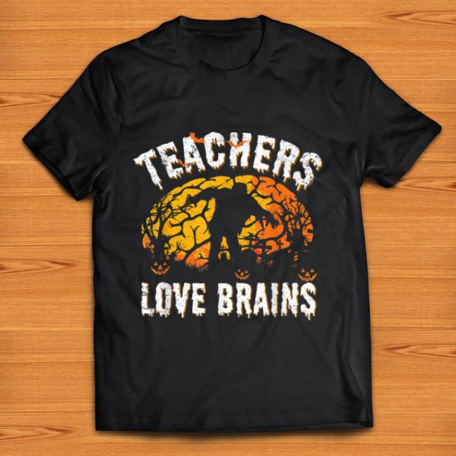 Hot Teachers Love Brains Halloween Party Costume shirt