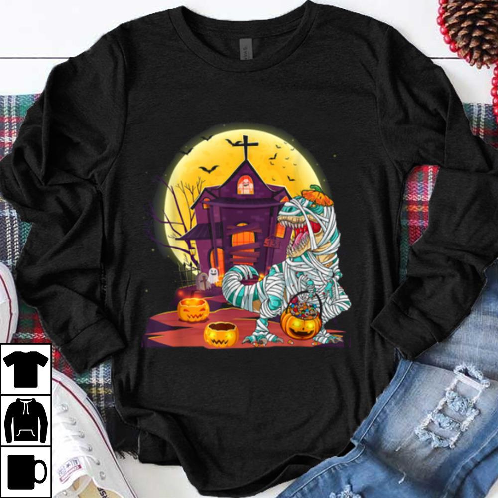 Mummy Pumpkin Dinosaur Halloween Gifts Kids shirt