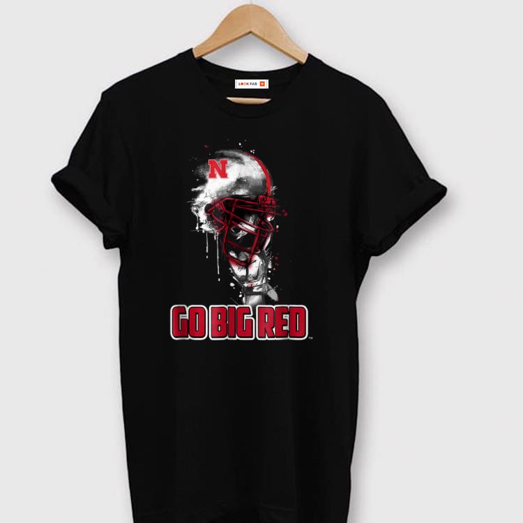 Nice Nebraska Cornhuskers Go Big Red Rising Helmet shirts