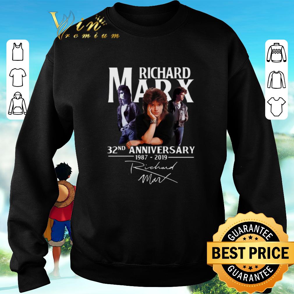 Nice Richard Marx 32nd anniversary 1987-2019 signature shirt