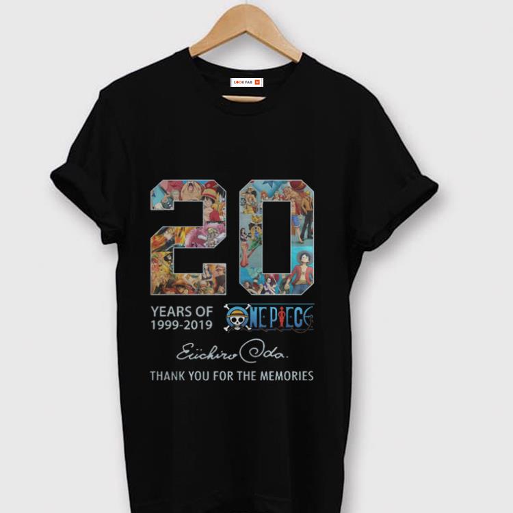 Official 20 Years Of One Piece 1999-2019 Oda Eiichiro Signature shirt