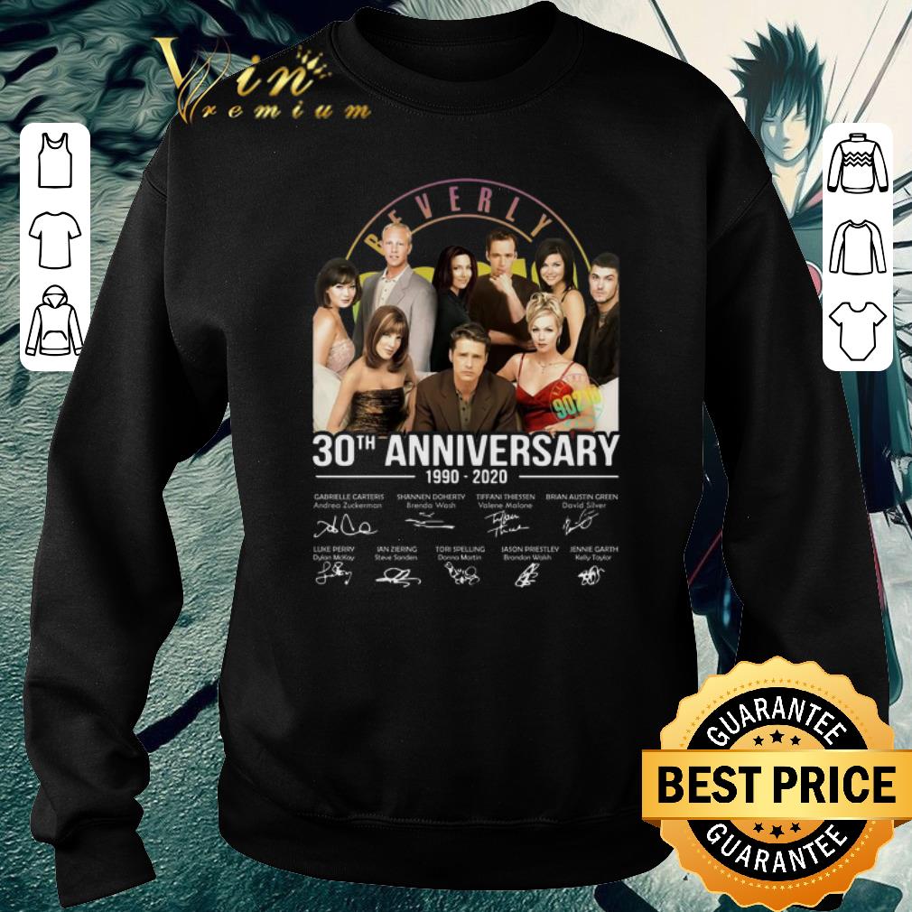 Official Beverly Hills 90210 30th anniversary 1990-2020 signatures shirt 6 Official Beverly Hills 90210 30th anniversary 1990-2020 signatures shirt