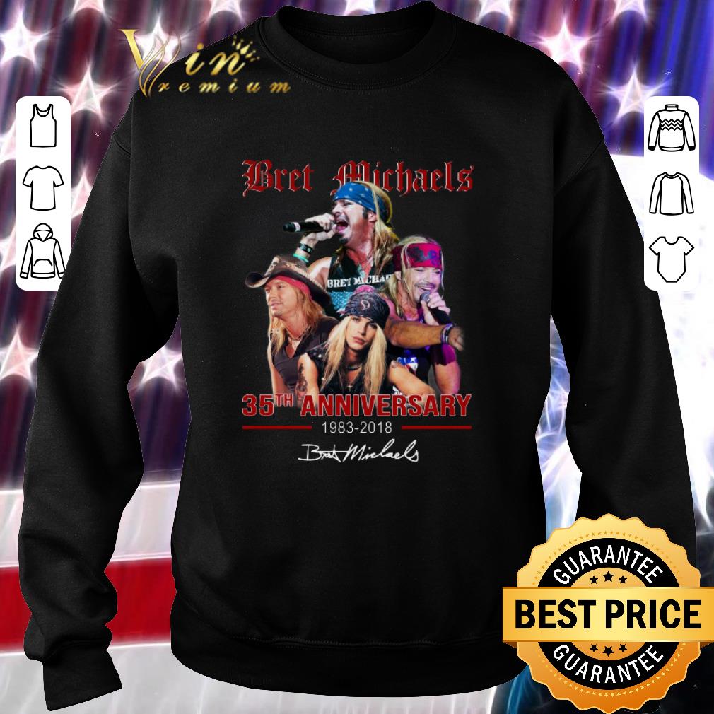 Official Bret Michaels 35th Anniversary 1983-2018 signatures shirt 6 Official Bret Michaels 35th Anniversary 1983-2018 signatures shirt