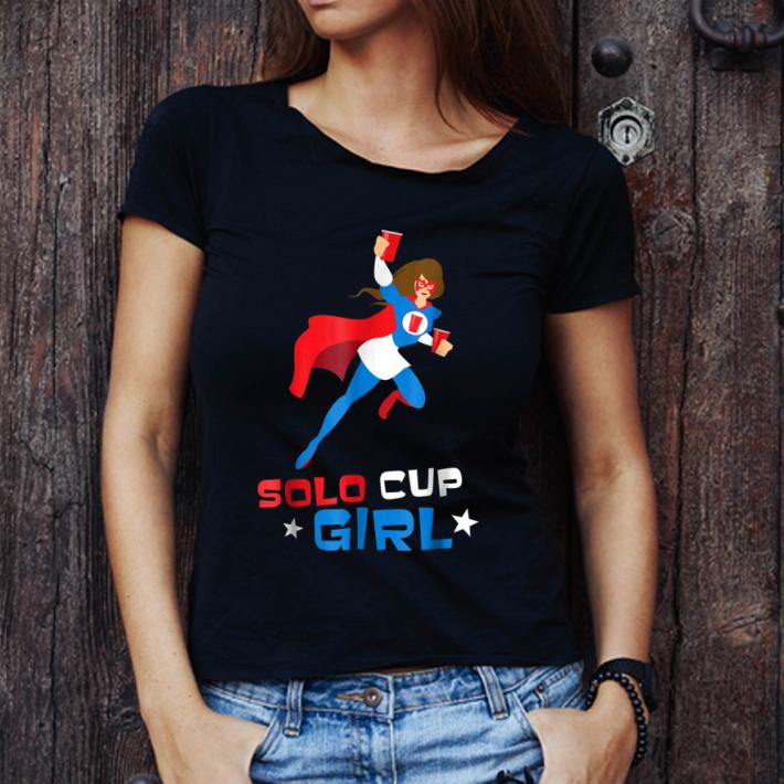 Official Funny Halloween Costume Women Super Hero Solo Cup Girl shirt