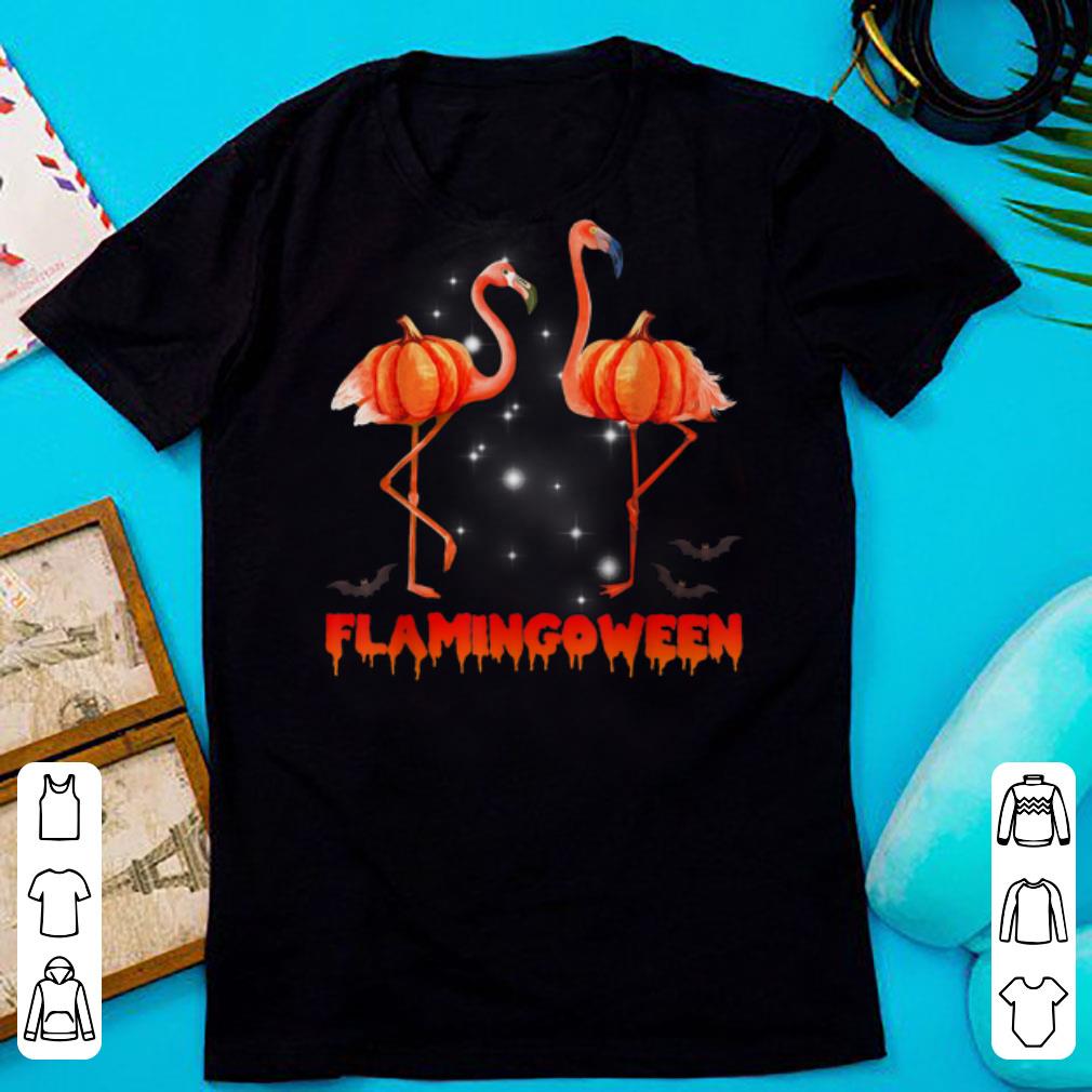 Official Halloween Custome Flamingo Flamingween Halloween Pumpkin shirt