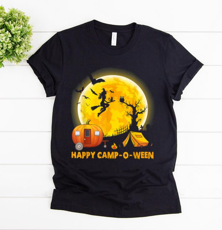 Official Happy Camp-o-ween Funny Camping Halloween For Camper shirt