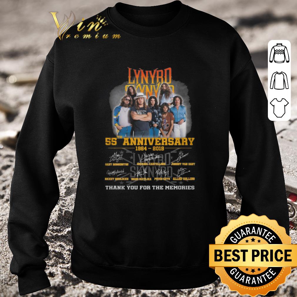 Official Lynyrd Skynyrd 55th Anniversary 1964-2019 Signatures shirt 6 Official Lynyrd Skynyrd 55th Anniversary 1964-2019 Signatures shirt