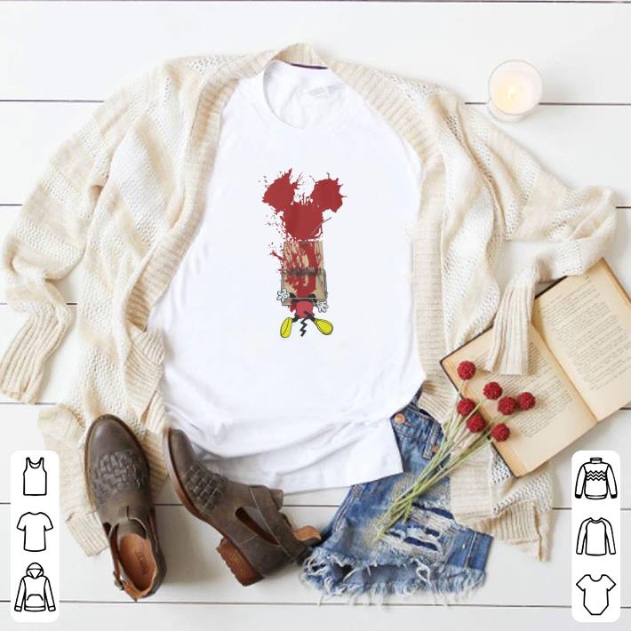 Official Mickey mouse trap blood halloween shirt