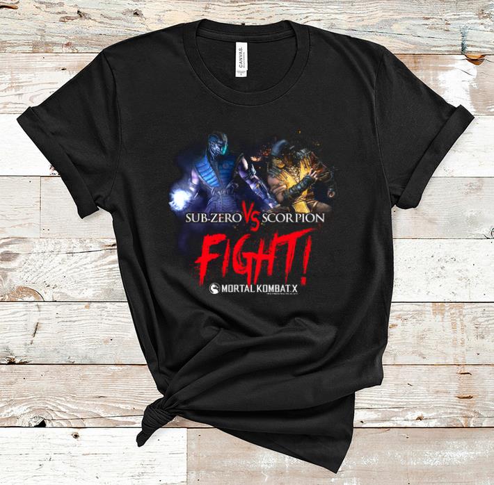 Official Mortal Kombat X Sub Zero Scorpion Fight shirt