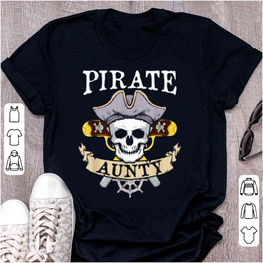 Official Pirate Aunty Halloween Matching Family Costume shirt