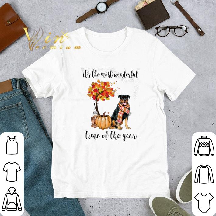 Official Rottweiler & Pumpkin it's the most wonderful time of the year shirt 6 Official Rottweiler & Pumpkin it's the most wonderful time of the year shirt