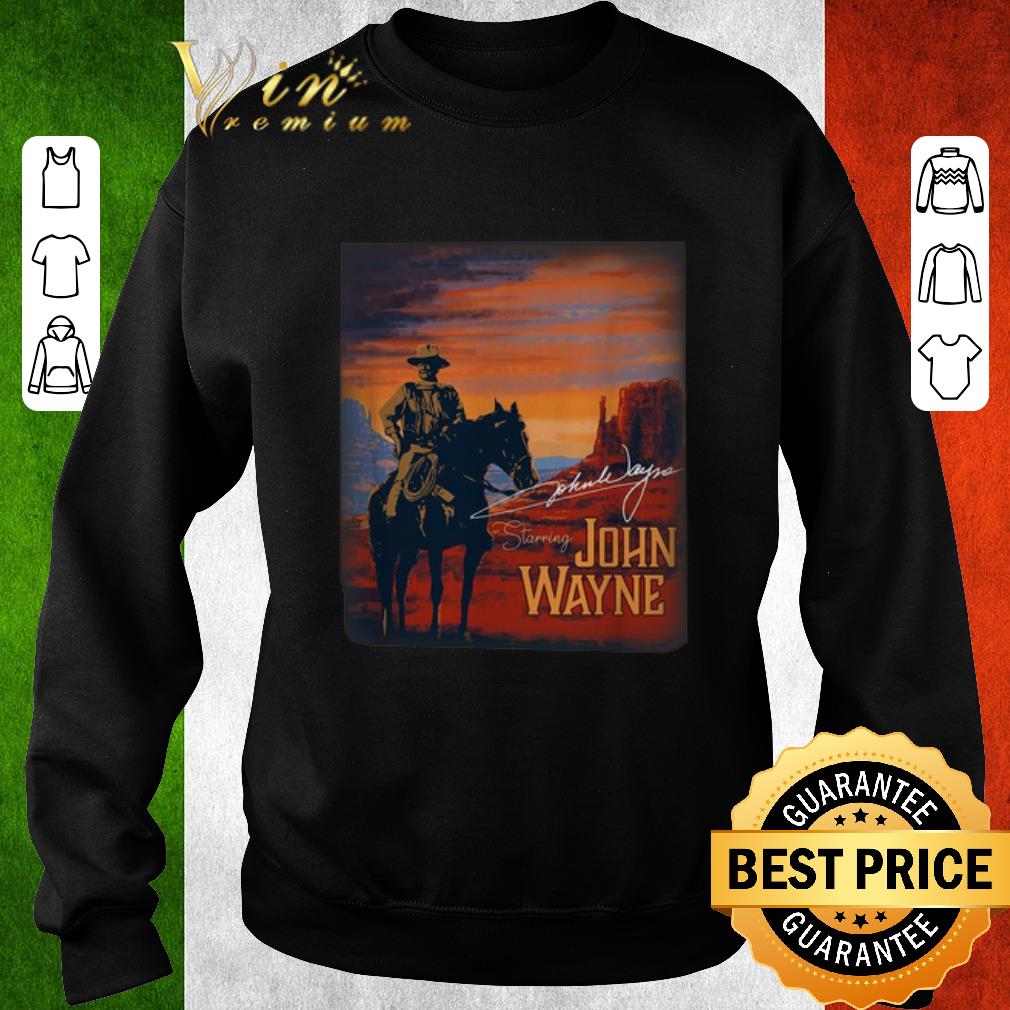 Official Signature Starring John Wayne shirt