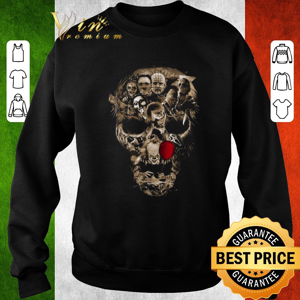 Official Skull Horror movie characters shirt 6 Official Skull Horror movie characters shirt