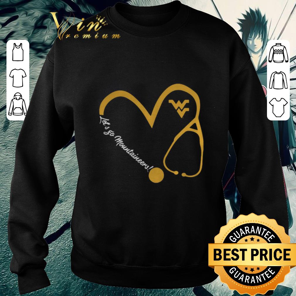 Official Stethoscope let's go West Virginia Mountaineers shirt